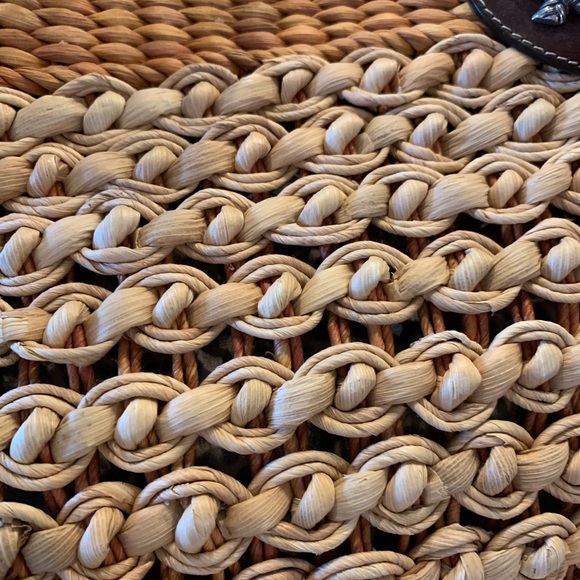 Brighton straw & leather bag - Picture 6 of 8